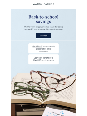 Warby Parker - Two smart ways to save