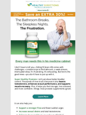 Julian Whitaker, MD - Spend less time in the bathroom—more in the bedroom