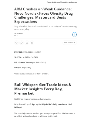 Tokenist - ARM Crashes on Weak Guidance; Novo Nordisk Faces Obesity Drug Challenges; Mastercard Beats Expectations