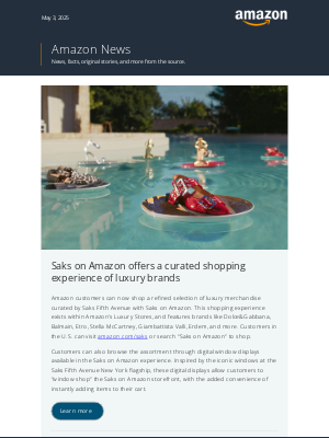Amazon - Shop these luxury brands now with Saks on Amazon