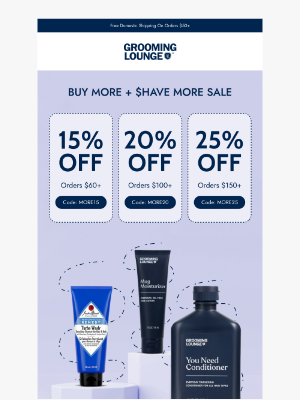 Grooming Lounge - 🚨15%, 20% or 25% Off 🚨