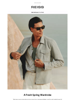 Reiss (United Kingdom) - Pastel hues for a fresh spring wardrobe