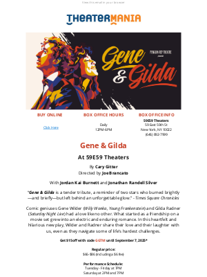 TheaterMania - “The Stars Align in Gene & Gilda” - CitiTour