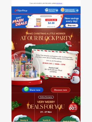 NTUC FairPrice (Singapore) - ✨ Very merry deals: Up to 60% OFF!