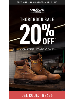 allamericanclothing - The Thorogood Collection 20% Off 🥾