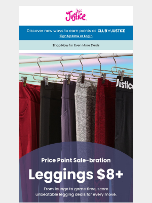 Justice - CONFIRMED: Styles Starting at $8+