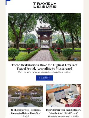 Travel + Leisure - Destinations With the Highest Levels of Travel Fraud