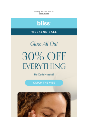 Bliss - Weekend plans? How about GLOW (30% off) ✨