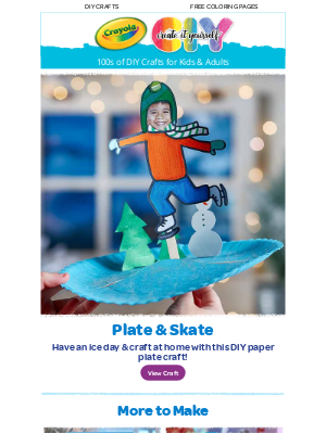 Crayola - ⛸️ Craft Your Own Ice Skater Puppet