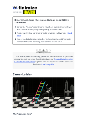 Finimize - 📉 Corporate America? I hardly know her