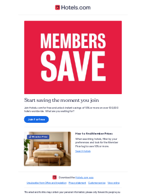 Hotels - Instant savings you don't want to miss