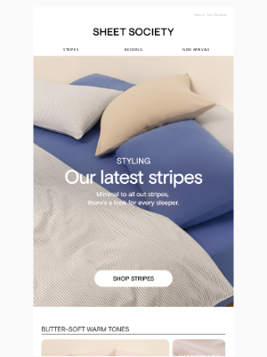 Sheet Society (Australia) - Stripes that go with everything