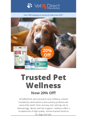 VetRxDirect - Premium VetNova Products—Now 20% Off