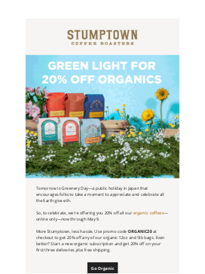 Stumptown Coffee Roasters - Happy (almost) Greenery Day 🌱