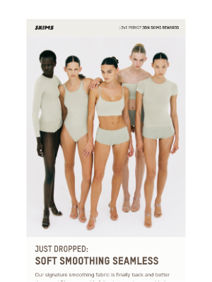 SKIMS - Just Dropped: Soft Smoothing Seamless