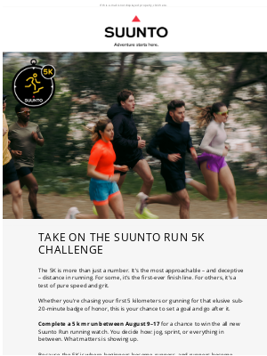 suunto - Take on the Suunto Run 5K Challenge ⚡