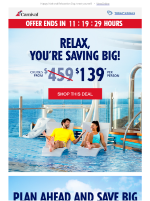 Carnival Cruise Line - You deserve a vacation! 🛳️