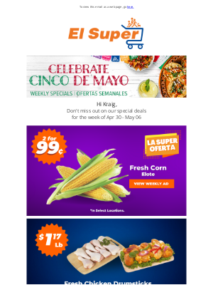 El Super Market - Kraig, Celebrate Cinco de Mayo at El Super!
