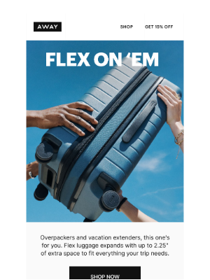 Away - The rumors are true: fit more with Flex