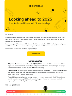 Binance - Looking ahead to 2025