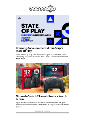 GameSpot - Breaking Announcements From Sony's State of Play