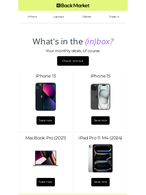 Back Market - June's deals just dropped, brian