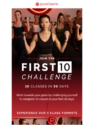 Pure Barre - Join the First 10 Challenge!