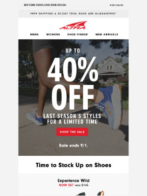 Altra Running - Up to 40% off *RIGHT NOW*