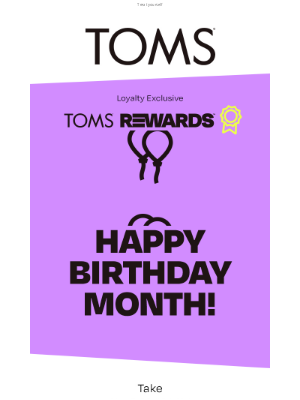 TOMS - 🎁 15% off for your birthday