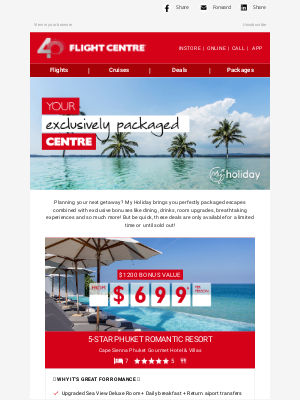 Flight Centre - AU - On Sale Now | Our Best Selling Holiday Packages