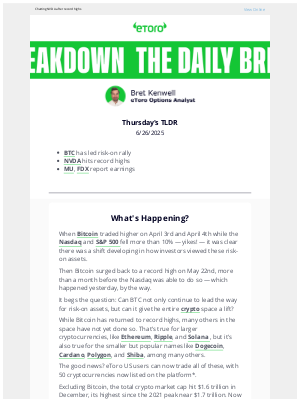 eToro (Germany) - 💪🏼 Can Bitcoin Lead the Crypto Rebound?