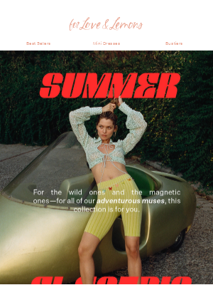 For Love & Lemons - JUST LAUNCHED: SUMMER ELECTRIC