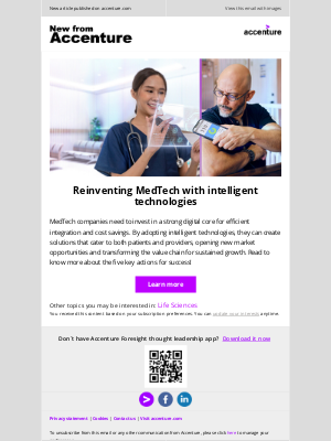 Accenture - The future of MedTech: Powered by intelligent technologies