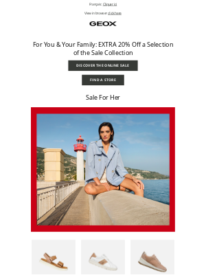 Geox - Our Sale Is On Sale: Extra 20% Off Sandals, Sneakers & More!