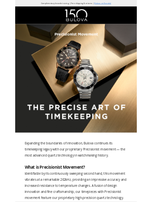Bulova - Precisionist Movement: Make Every Second Count