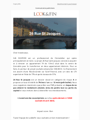 Look & Fin (France) - Nouveau dossier A : 26 Rue St Jacques
