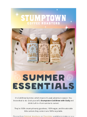 Stumptown Coffee Roasters - This drink is going places ☀️🏕️🏄‍♀️🚗