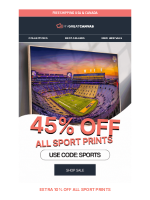 MyGreatCanvas - Love sports, stadiums and football ?