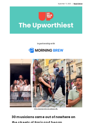 Upworthy - 30 musicians came out of nowhere on the streets of Paris and began performing 'Bohemian Rhapsody'