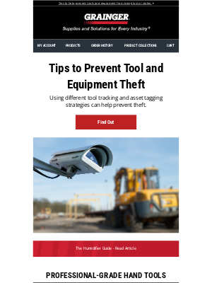 Grainger - Ways to Keep Your Tools Safe & Secure