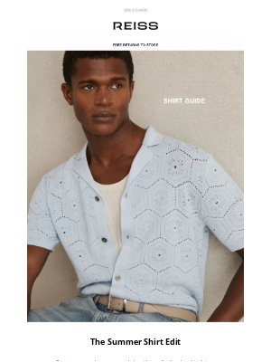 Reiss (United Kingdom) - The shirts to see you through summer