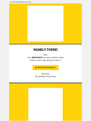 Stanley Tools (United Kingdom) - Thank you for registering