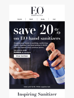 eoproducts.com - Cleanse and nourish hands