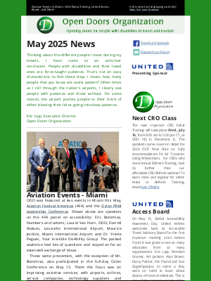 2Fold Doors - Aviation Events in Miami, ODO Ramp Training, United Access Board...and More!