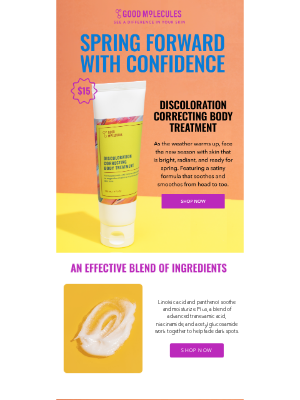 Good Molecules (United Kingdom) - get even skin tone on your body by summer 😎