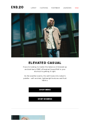 END. - For relaxed and quietly refined staples, shop our Elevated Casual edit