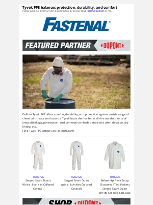 Fastenal - DuPont Tyvek makes the difference