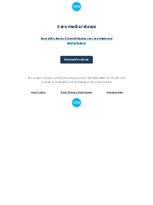 Xero - Xero media release - US - Xero data shows US small businesses see improved performance