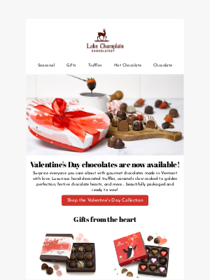 Lake Champlain Chocolates - Get ready for the season of love ❤️