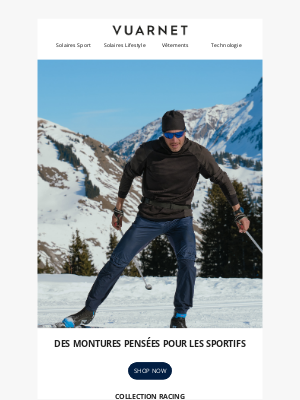 Vuarnet - Développées pour les amateurs de sport
